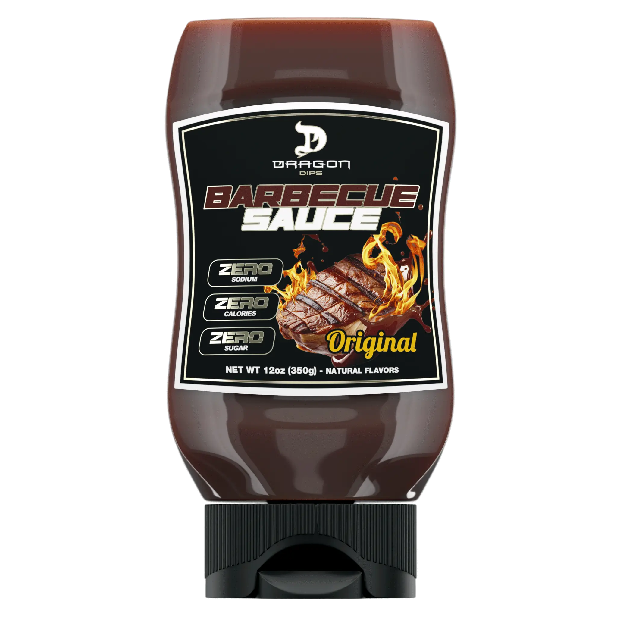 Dragon Dips Barbecue Sauce – Zero Sugar, Zero Sodium & Zero Calories – 350g