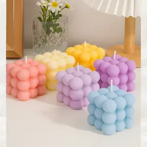 Bubble Candles Ideal for Weddings Birthdays Valentines Handmade Candles in Assorted Colors for Festive Decor
