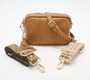 Pom Pom London The City Mini Leather Crossbody Bag with Straps