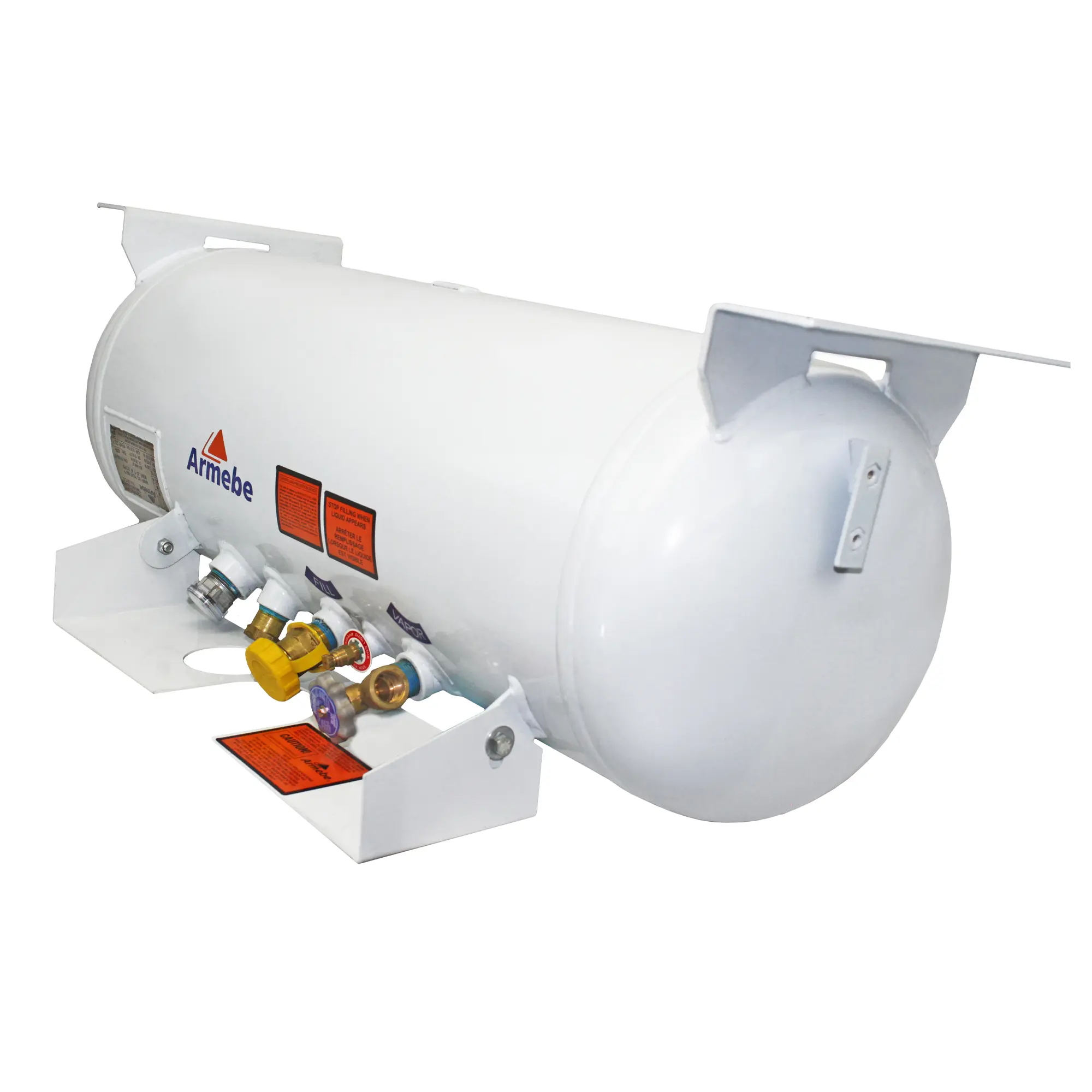 Flame King 16 Gallon Horizontal Steel Propane Cylinder for Vans, RVs, Campers, Trailers - ASME Certified - YSN16
