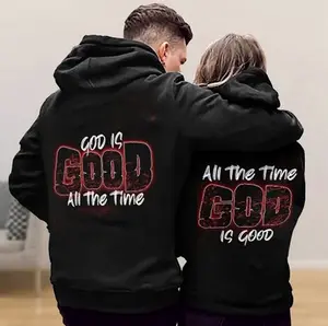 Matching Couple Hoodie outfits God Is Good All The Time All The Time God Is Good Pullover for Women for Men Unisex, Perfect Gift Anniversary Clothes