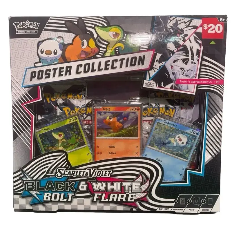 Pokémon Scarlet & Violet Black Bolt & White Flare Poster Collection