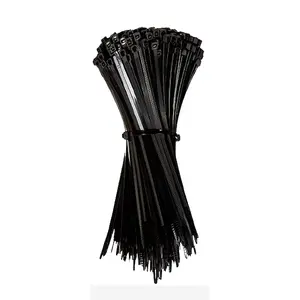 "100-200Pcs Cable Ties 4" / 14" Heavy Duty Nylon Wrap Wire Zip Ties UV Resistant" (Black 14" 100pcs)
