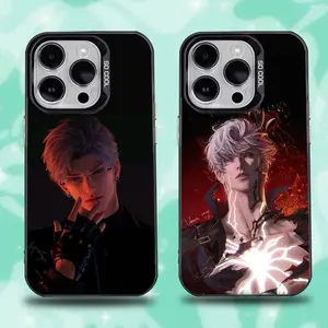 Sylus Love and Deep Space Phone Case For iPhone 16,15,14,13,12,11,Pro,Max,Plus,Mini,XS,SE Anti Fall Black Matte Hard Bumper