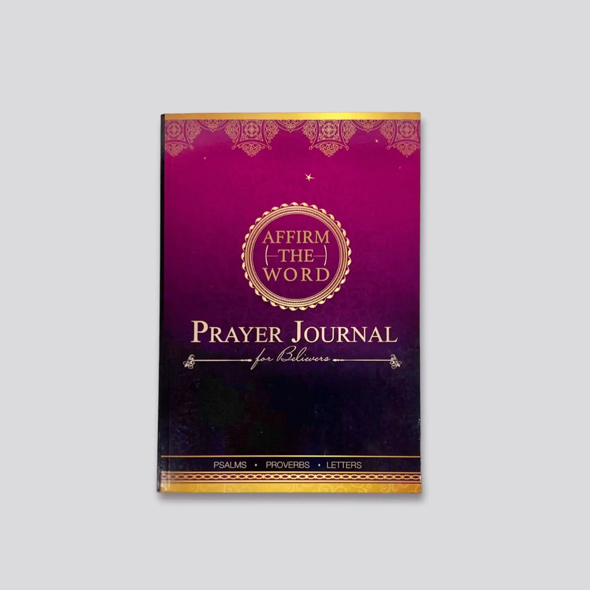 ATW Believers' Journal - Magenta Paperback, 208 Pages, Scripture, New "Prayer Notes" & "Reflection" Pages, Office Stationery Notebook, Free Slim Gold Metal Pen (Black Friday, Cyber Monday Deal)