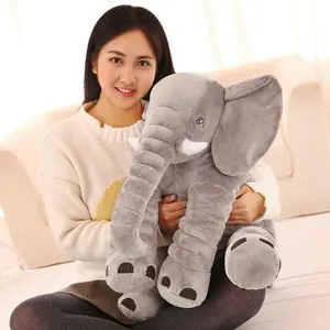 Soft Plush Elephant Stuffed Pillow 40/60cm Kids Back Cushion Cartoon Toy Birthday Gift gigantic