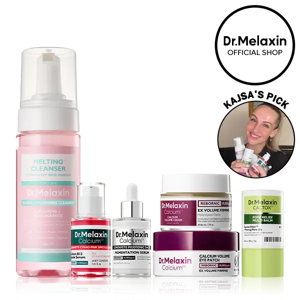[Dr.Melaxin Official KAJSA's Pick] KAJSA's Viral Skin Barrier Boost Set infused with Calcium, Collagen, Cactus, and Spicule to lock skin barriers and reveal a youthful glow