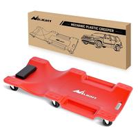 Red 40inches Mechanic Plastic Creeper