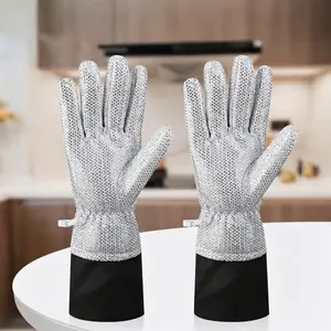 Multipurpose Waterproof Dishwashing Gloves - Scrubbing & Cleaning Made Easy
