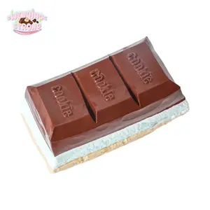 [Taba Squishy] Handmade Taba Squishy Toy/Chocolate Bar Shaped Squishy Toy, 100% Silicone Material, Stress Relief Toy, Taba Squishy, ​​206g, Great Gift for Boys and Girls