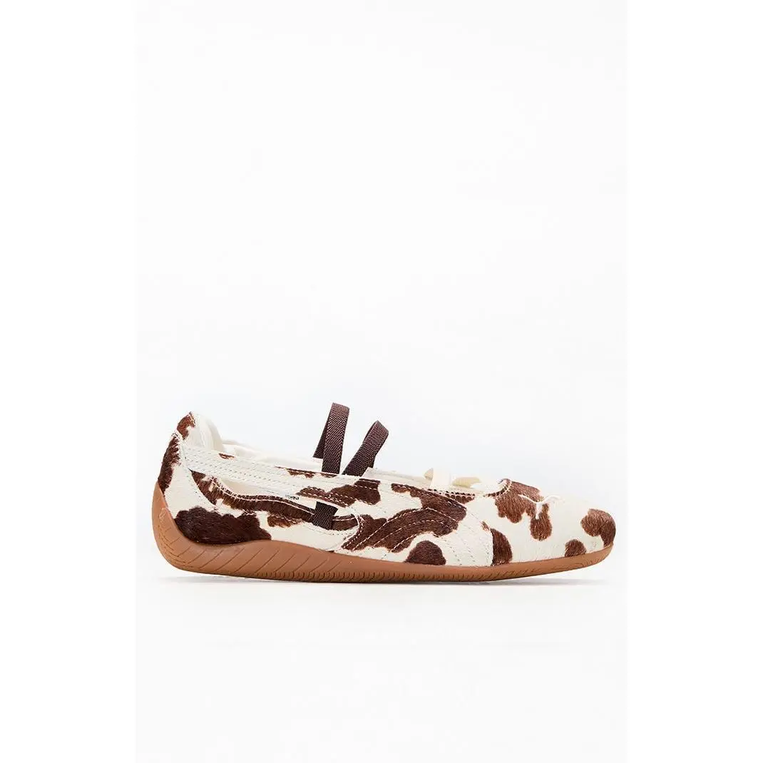 Puma Women's Women's Speedcat Cow Print Ballet Flats - Multicolor