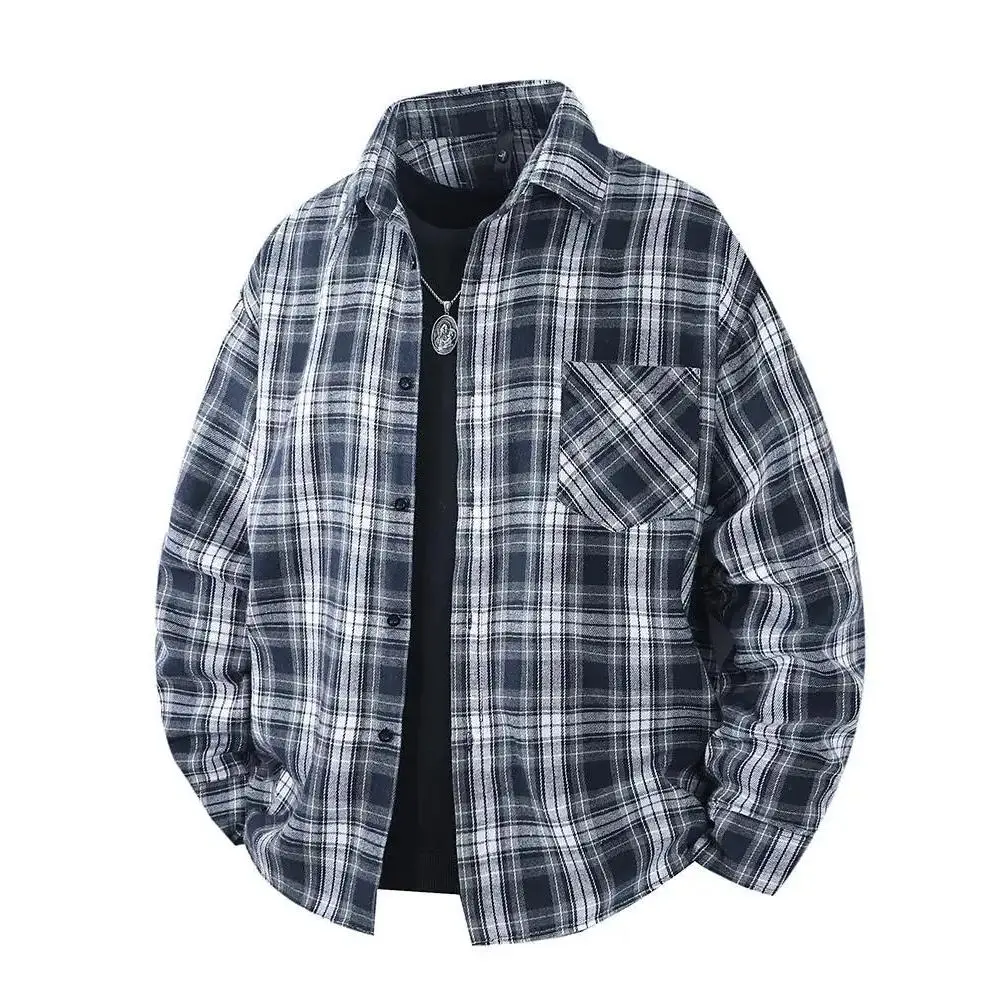 Men's Retro Checkered Short Sleeve Shirt - Oversized Soft Breathable Casual Button-Down for Streetwear  Retro checkered shirt, Streetwear menswear, Oversized summer shirt, Plaid button up men, Casual outfits men