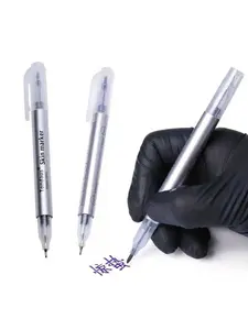 1pc Double-Ended Tattoo Marker Pen – Purple Embroidery Positioning Pen for Tattoo Stencil Drawing and Precise Marking