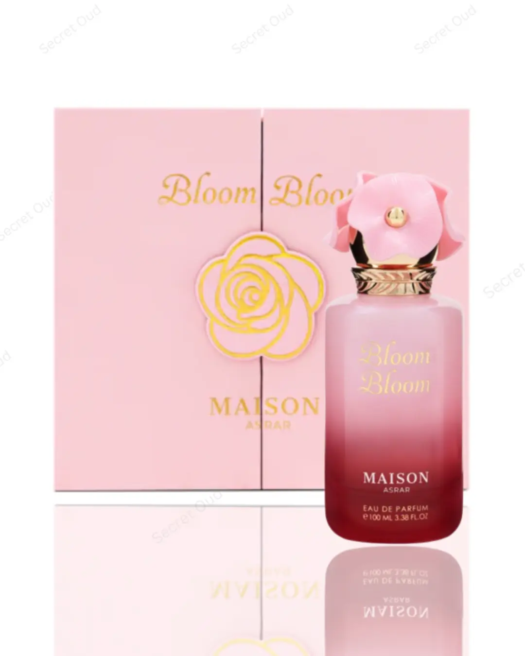 Maison Asrar Bloom Eau de Parfum (EDP) Spray - Floral Sweet Amber, Fruit-Flavored, Elegant, Amber Women's Fragrance, 100ml/3.4oz, Single Item