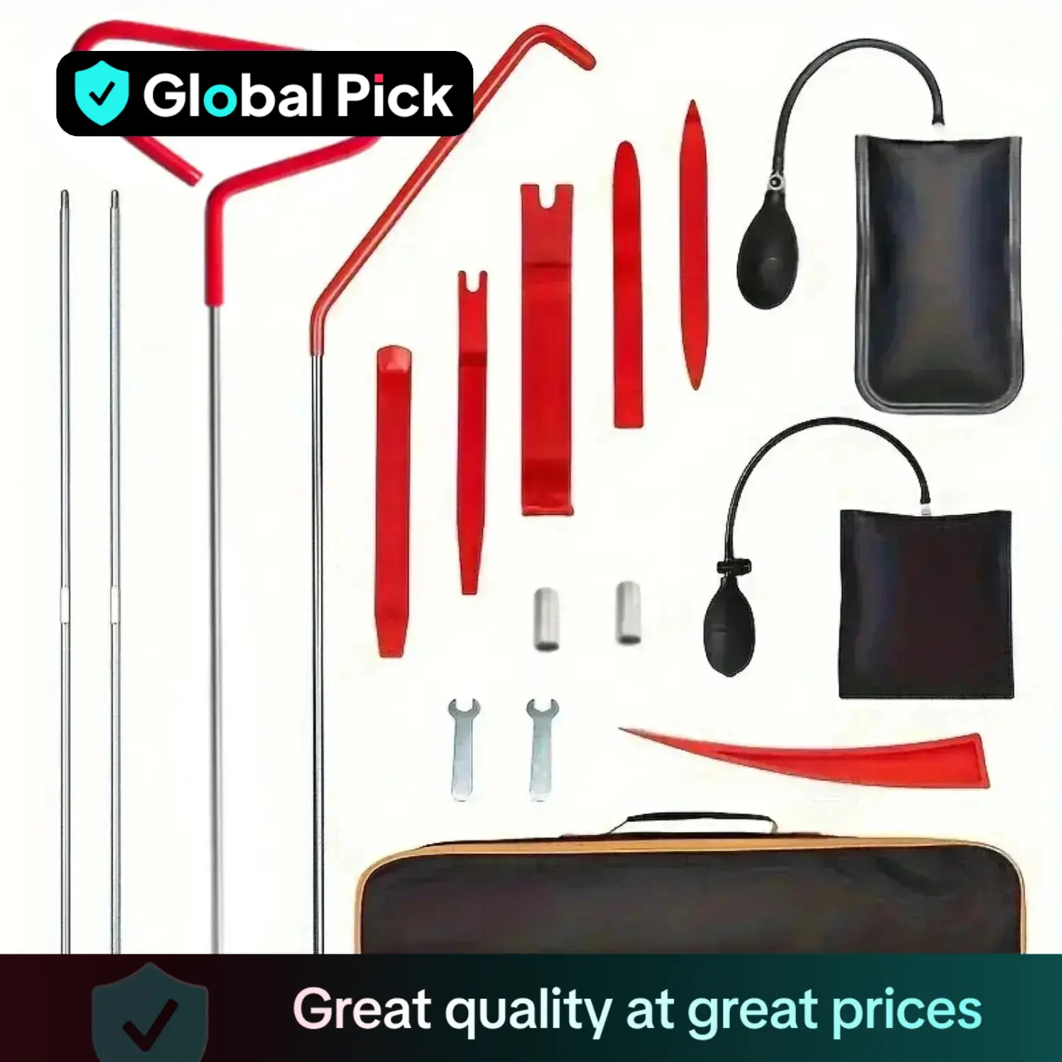 Car Tire Repair Kit, Summer Portable Automotive Tool Set with a Carrying Bag, Car Tyre Repair Tool Kit Set, Emergency Car Tools for Cars & Trucks, Tir