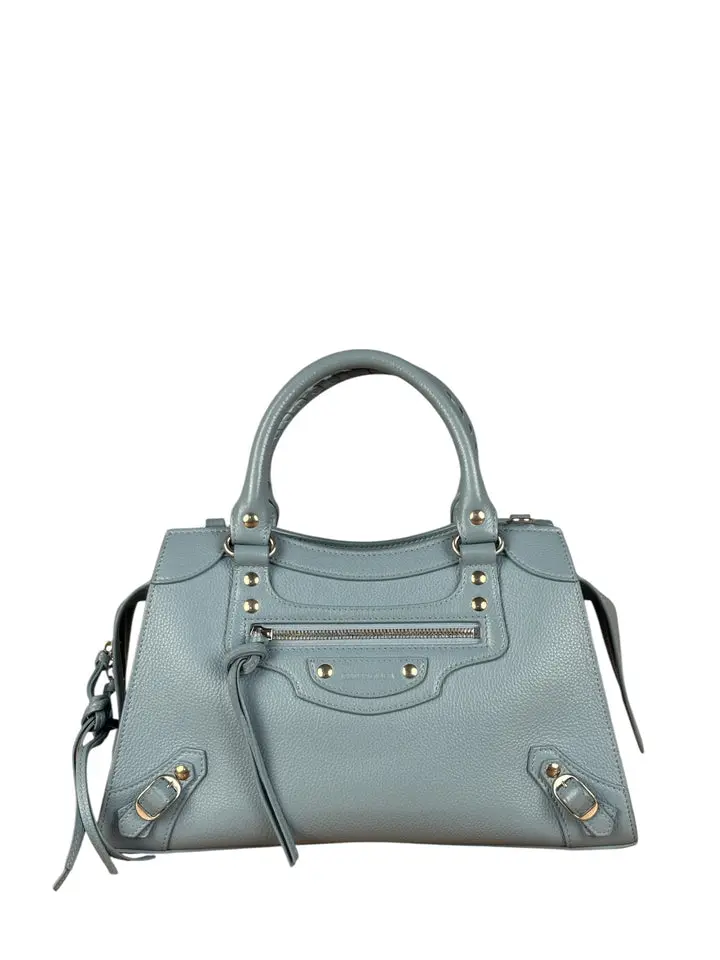 Pre-owned NA Shoulder Bags Balenciaga Light Blue Leather Neo Classic City Bag