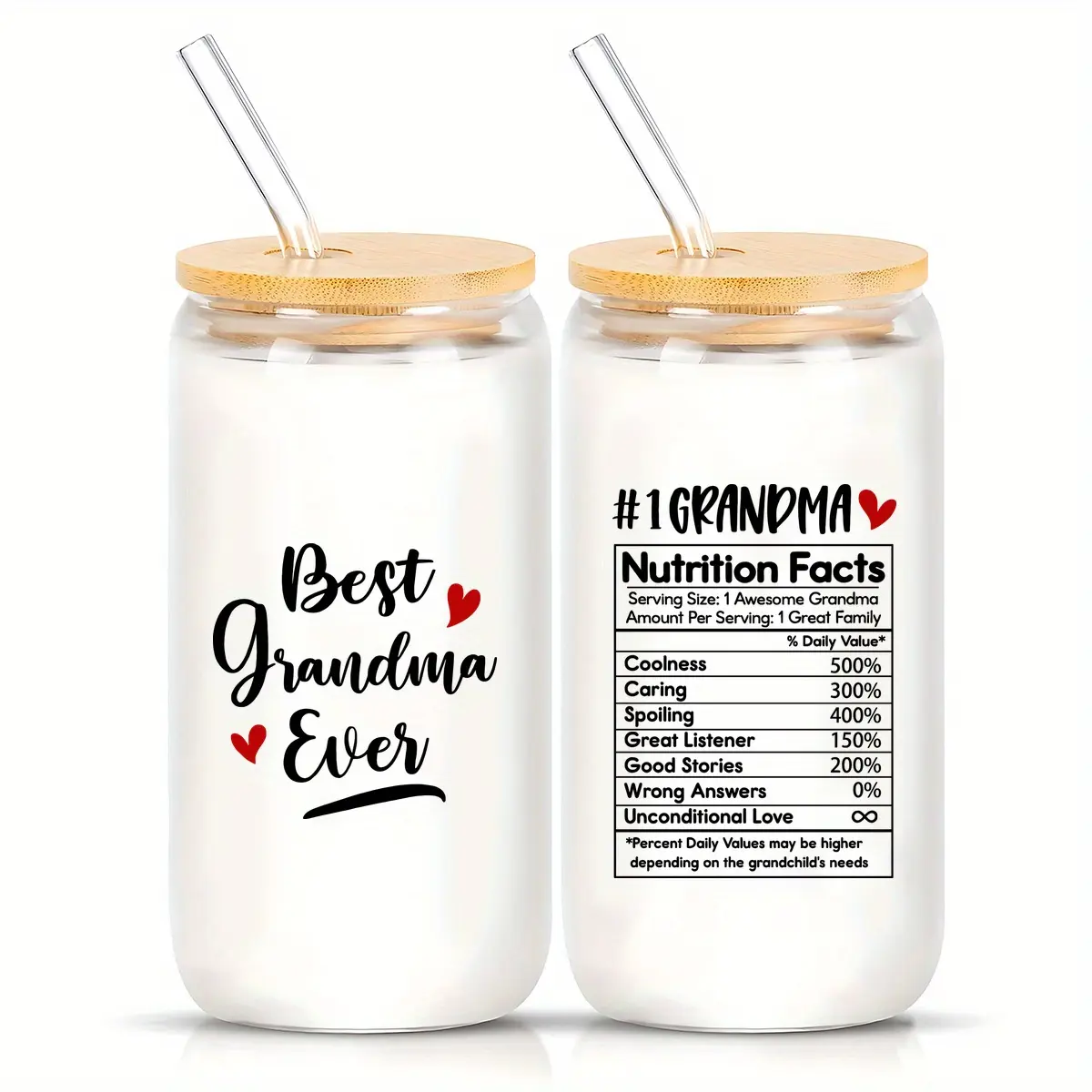 16oz High Borosilicate Glass Cup Set with Straw and Brush, stylish glass cups, Glass Drinking Cup, Perfect for Cola Coffee Milk Tea, Ideal Gift for Mother's Day Birthday