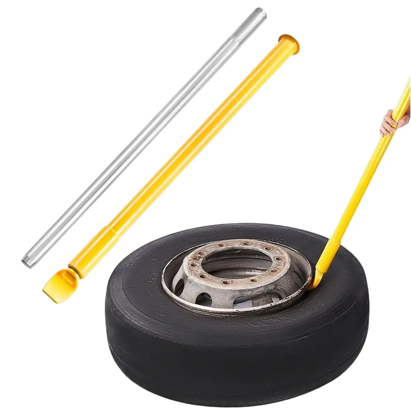 Heavy Duty Steel Tire Bead Breaker Slide Hammer, 46.3" Length Portable Sliding Impact Tool for Car, Truck, Trailer Tire Removal