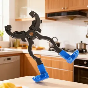 Multi-Functional Air Valve Wrench, Professional Natural Gas Tank Pressure Relief Tool, Dual Purpose Bottle Opener & Nut Cracker, Heavy-Duty Steel