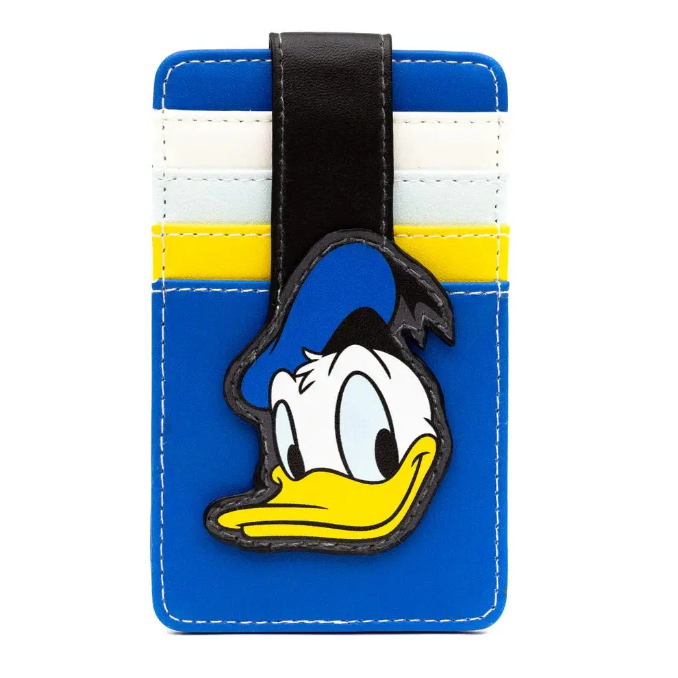 Themed Cardholder with Smiling Cartoon Duck, Slim Vegan Leather & Eco-Friendly Wallet for Men and Women, Eco-Conscious, Luxurious Feel, Modern Individual