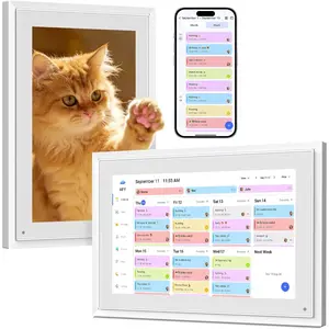 10.1 Inch Digital Calendar+Digital Picture Frame, 2026 Desk Calendar  WiFi Planner & Chore Chart, IPS  Interactive Touchscreen Display Gifts for Women Men, Gifts for Mom Dad