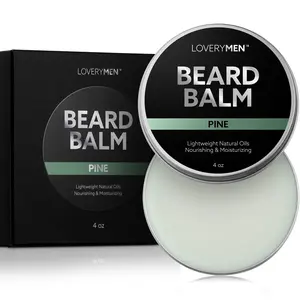 LoveryMen Pine Beard Balm – 4oz | Conditioning & Styling Wax for Beards