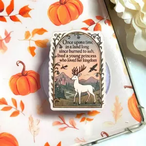 Fairytale Book Phone Grip, Fantasy Reader Pop Socket, Storybook Aesthetic Phone Holder Gift1