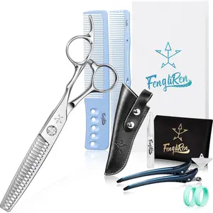 High-end Hair Cut Thinning Scissors Hair Cutting Teeth Shears Barber Hairdressing Texturizing Scissor Extremely Very 6 Inch Alloy For Men Women Salon& Home