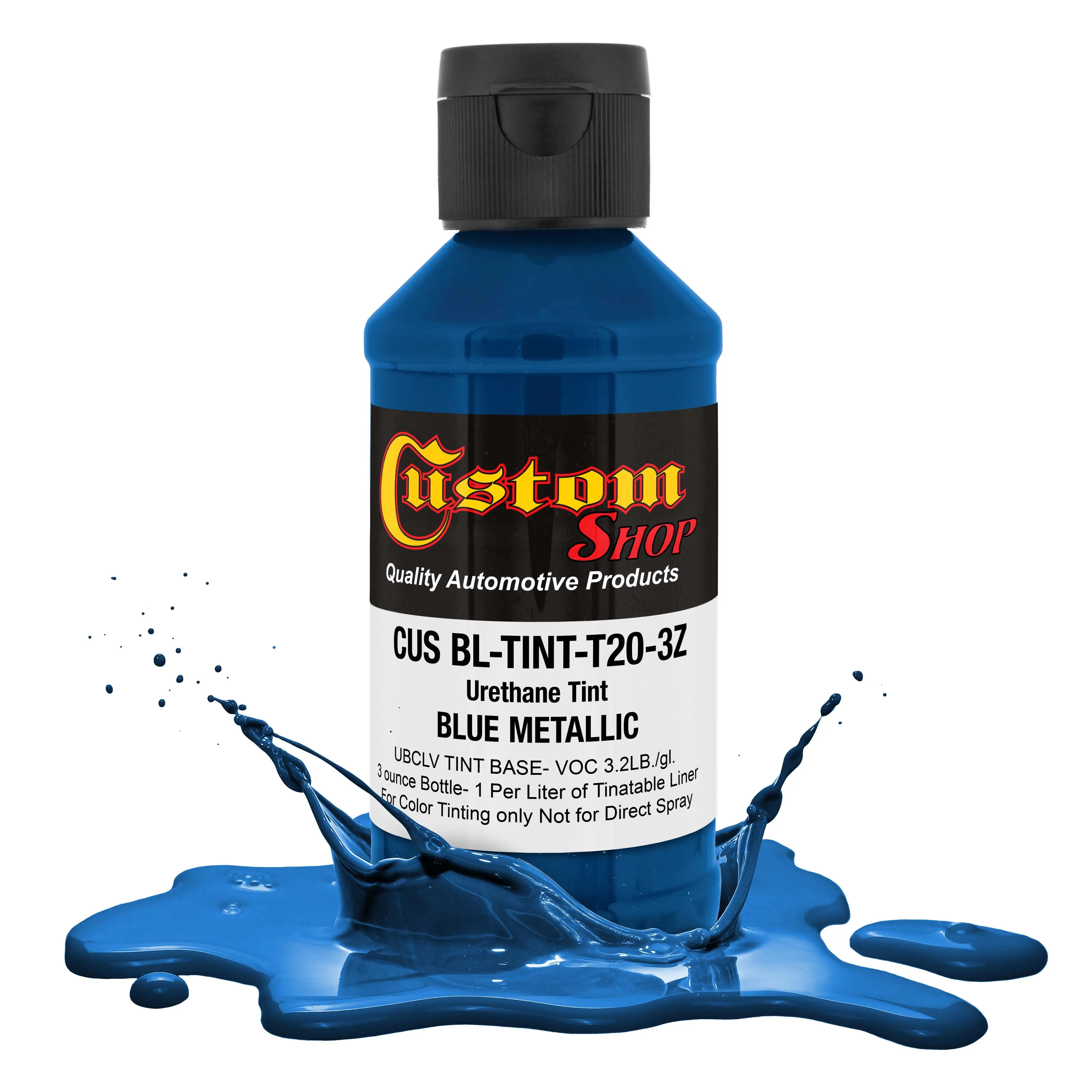 3 oz (Blue Metallic Color) Urethane Tint Concentrate for Tinting Truck Bed Liner Coatings