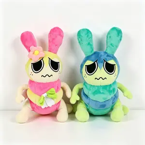 Dandys World Scraps Plush 10 63in Cute Game Character Stuffed Doll For Fans Gift Pink Green Scraps Soft Stuffed Animal Toy For Collection