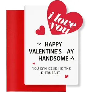 Valentines Day Love Gifts for Him, Valentines Day Card Gifts for Husband Men, Funny Card, Mens Valentine Gift for Boyfriend Husband, Valentine Gift for Him