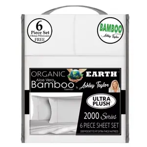 KING SIZE ORGANIC BAMBOO 6 PIECE BEDSHEET