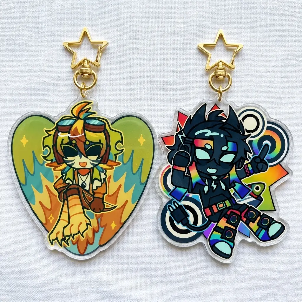 Universe MCYT Yt Translucent Acrylic Keychain, YT portable universe & lifesteal SMP keychains, perfect For Bags, Keys, Or Gifts