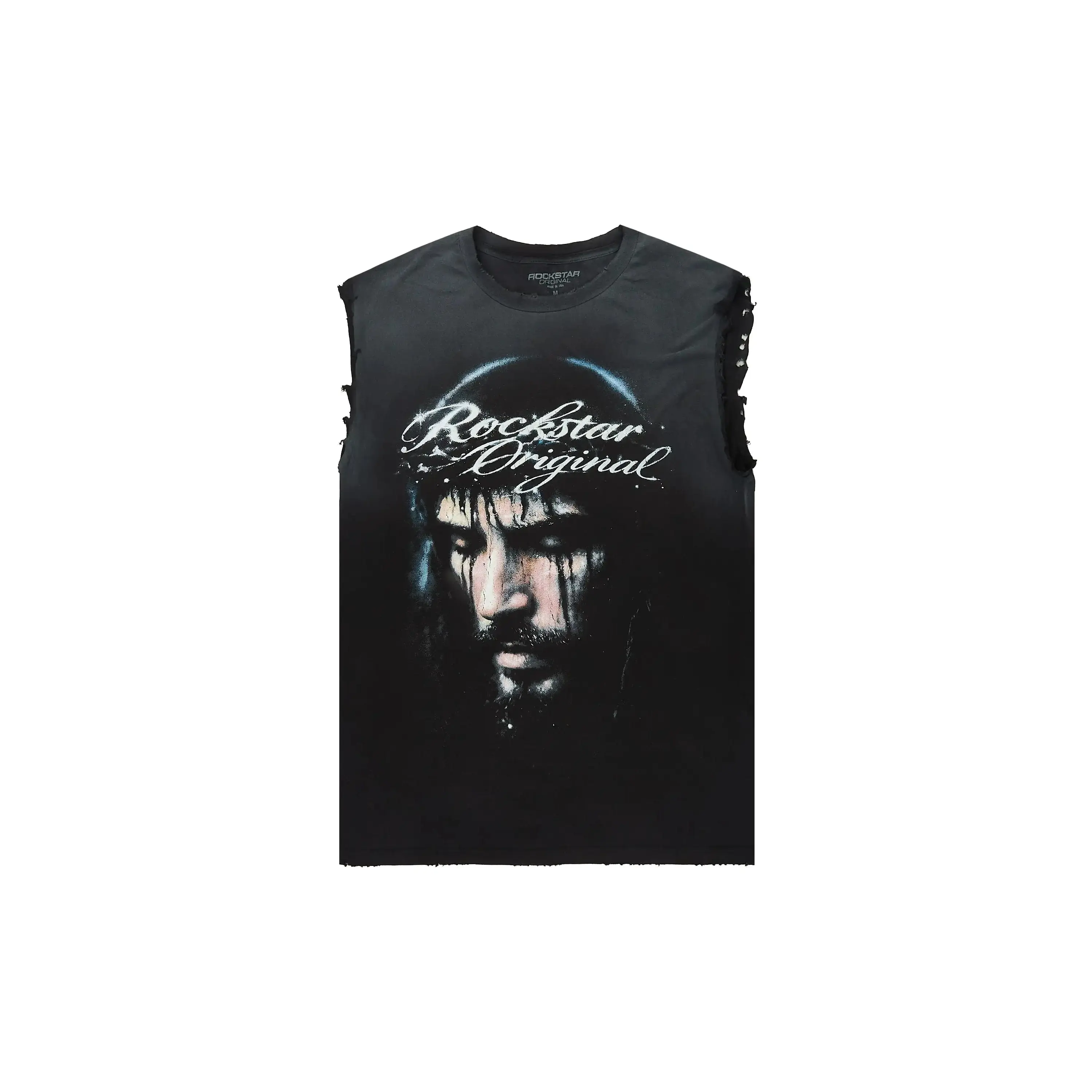Graves Black Oversized Cut Off T-Shirt