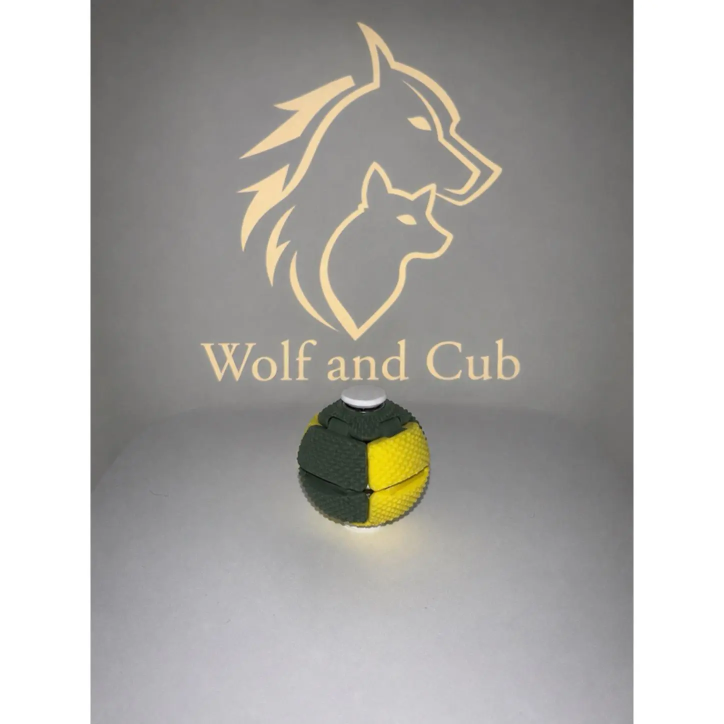 Wolf and Cub Orbit Fidget Spinner for Adults - 6.99 - Perfect for Stress Relief and Focus Enhancement