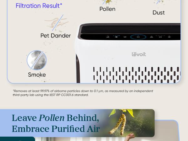 LEVOIT Vital 100S Pet Air Purifier for Home Large Room Bedroom, 2-Pack Bundle, Covers Up to 2220 Ft² with Light Sensors, Smart WiFi, HEPA, Sleep Mode for Pets, Allergies, Dust, Odor