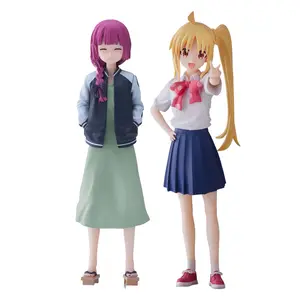 16cm Desktop x Decorate Collection Bocchi the Rock! Kikuri Hiroi/Nijika Ijichi Standing Pose Figurine PVC Official Anime Figure Table Ornament Gifts For Birthday Christmas Fan Collection