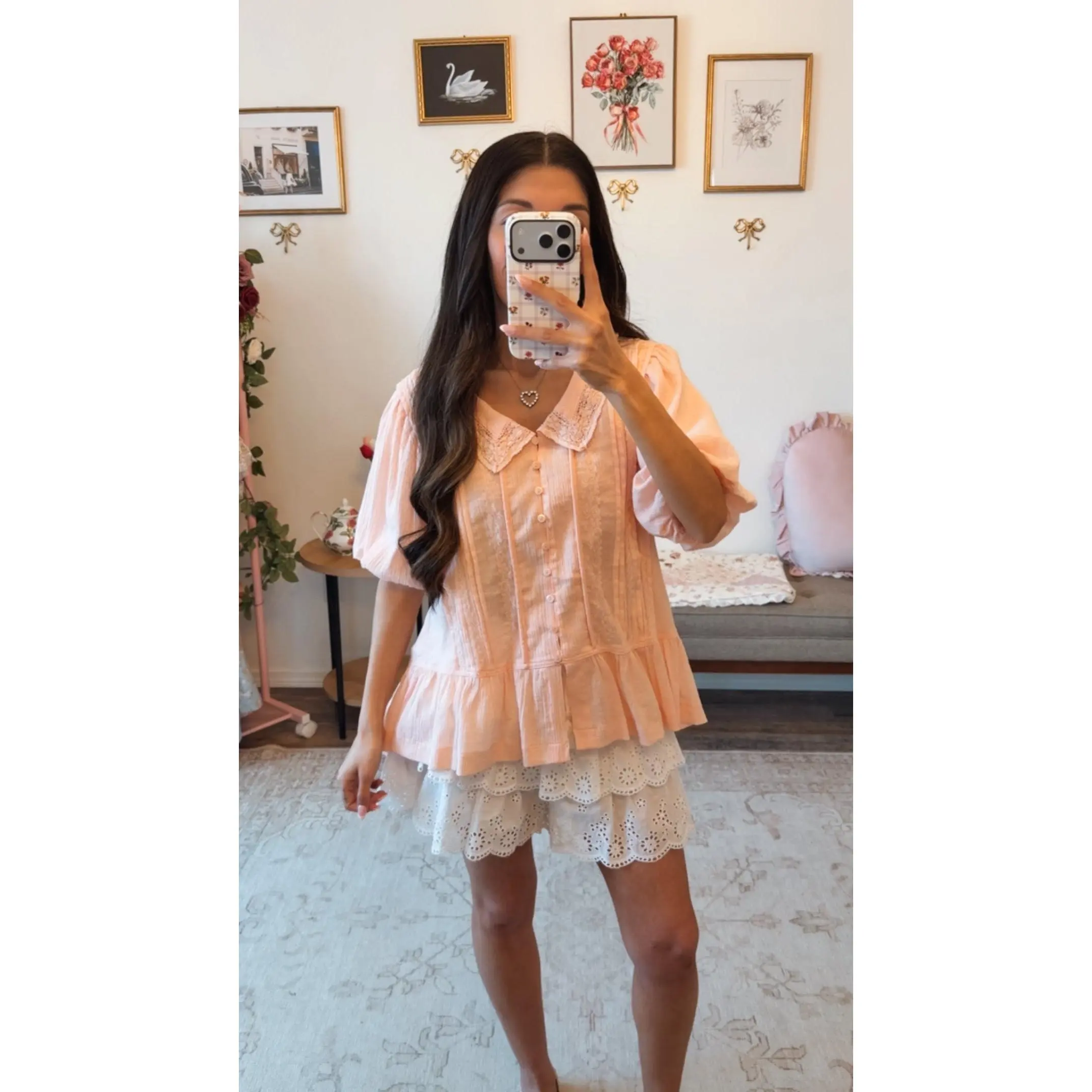Blush Cottage Blouse