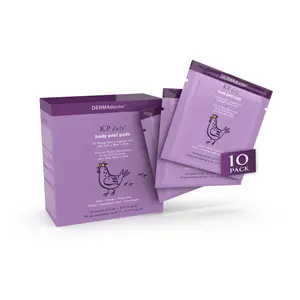 DERMAdoctor KP Bump Eraser Extra Strength Peel Pads – Exfoliating Body Treatment for Keratosis Pilaris, Body Acne & Rough Skin | AHA + BHA + PHA Formula | Dermatologist Developed