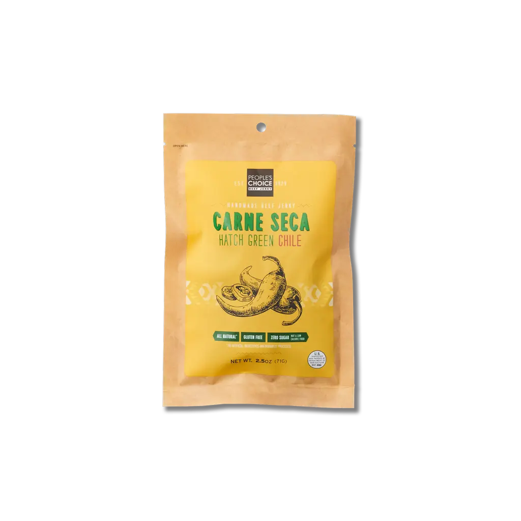People's Choice Beef Jerky 2.5oz Carne Seca - Hatch Green Chile