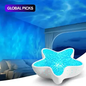 Starfish Projector Lamp, 7-Color Ocean Wave Projector Light, Planetarium Star Projector, Starlight Projector, LED Projector, Cute Room Decor, Romantic Gift for Family and Friends