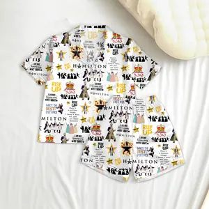 Hamilton Musical Pajamas Set, Broadway Theater Women Pajamas, Musical Sleepwear, Alexander Hamilton Pjs, Gift For Fans
