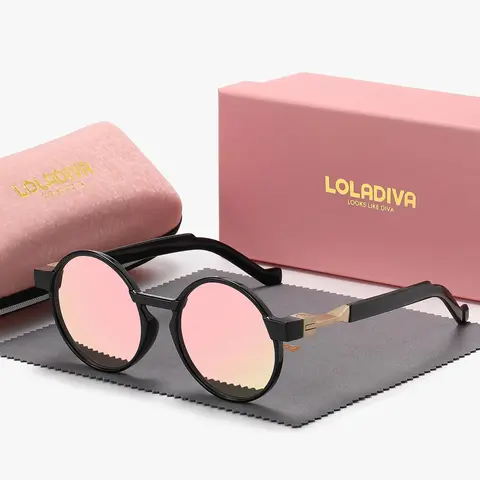 Unisex Vintage Round Frame Sunglasses, Modern Casual Sunglasses for Everyday Use, Fashion Cool Accessories for Outdoor Activities, Trendy Styling Sunglasses, Fashionable Sunglasses, Summer Trendy Sunglasses