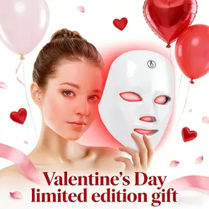2027 New LED Facial Skincare Mask, Seven-Color LED Beauty Instrument, Rechargeable Beauty Mask, Home Use Photon Therapy (suites Women & Young Girls)