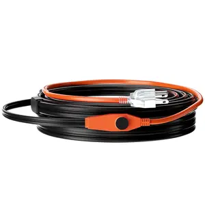 VEVOR Pipe Heating Cable 30FT 7W/FT Heat Tape for Pipes with Built-in Thermostat