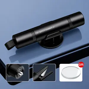 2-in-1 Car Window Breaker & Seatbelt Cutter – Emergency Glass Breaker Tool, Window Punch, Car Window Breaker for Car Safety Escape, Seat Belt Cutter and Glass Breaker, Car Glass Breaker Rescue Tool