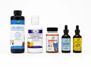 5 ways to support your child. Multivitamin, Vitamin D3 with magnesium, Omega 3, Intestinal cleans, and Calming support