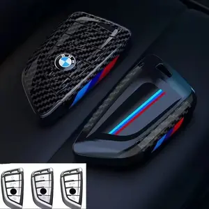 Carbon Fiber Car Key Cover Case Shell Car Key Protector Car Key Accessory for Bmw X1/x3/x4/x5/f15/x6/f16/g30/7 Series/g11/f48/f39/520/525/f30/118i/218i Accessories