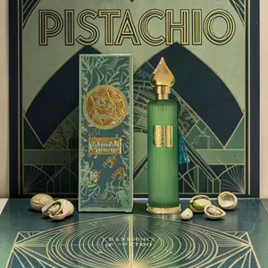 Baraka Pistachio EDP 100ml - Long Lasting Creamy Gourmand Scent, Exotic Arabian Nutty Perfume for Women, Luxury Gold & Green Packaging