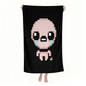 The Binding of Isaac Wyatt beach towel, soft texture, beach blanket, is a soft and lightweight sand blanket for travel, swimming pool, surfing, yoga, camping, travel towels, personalized towels. Is Christmas, Holidays, Birthdays, Halloween